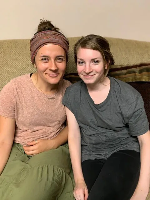 Vanessa and Claudia, a Servant Leader, smiling for a picture during her time as a Resident