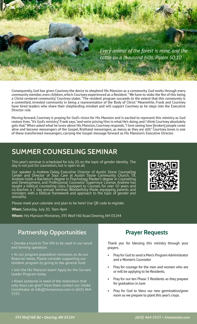 Page 2 of 2 of the printed May 2024 Newsletter
